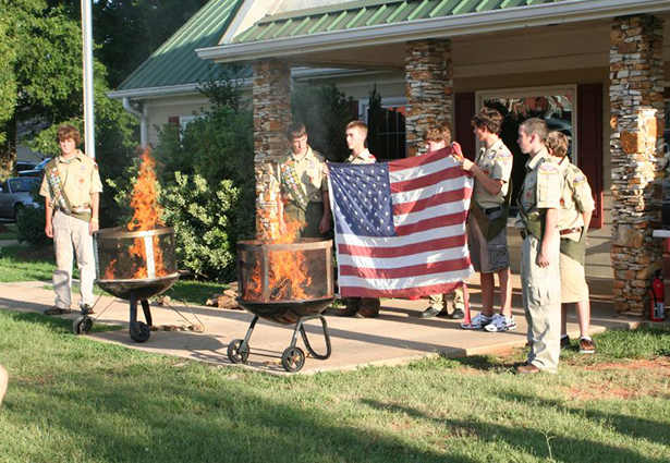 Flag Retirement 2009